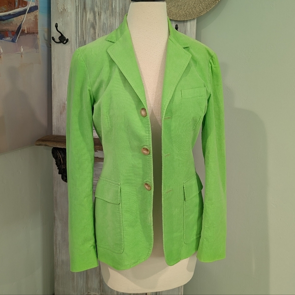 Ralph Lauren Green Corduroy Blazer - Picture 1 of 8